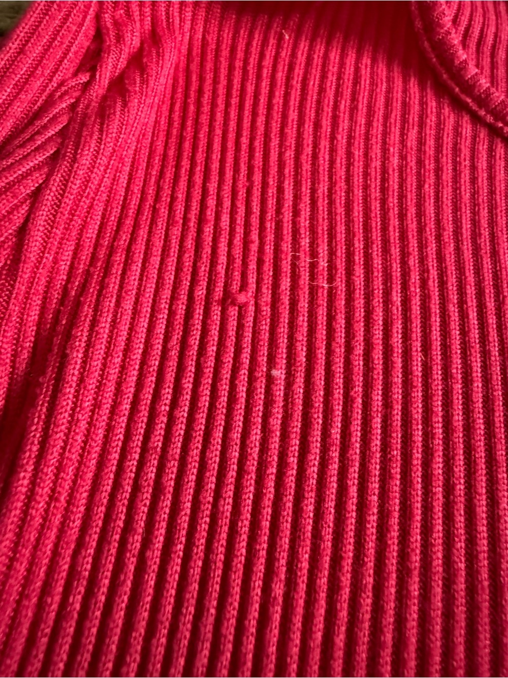 Place Red Ribbed Knit Top - Picture 2 of 4